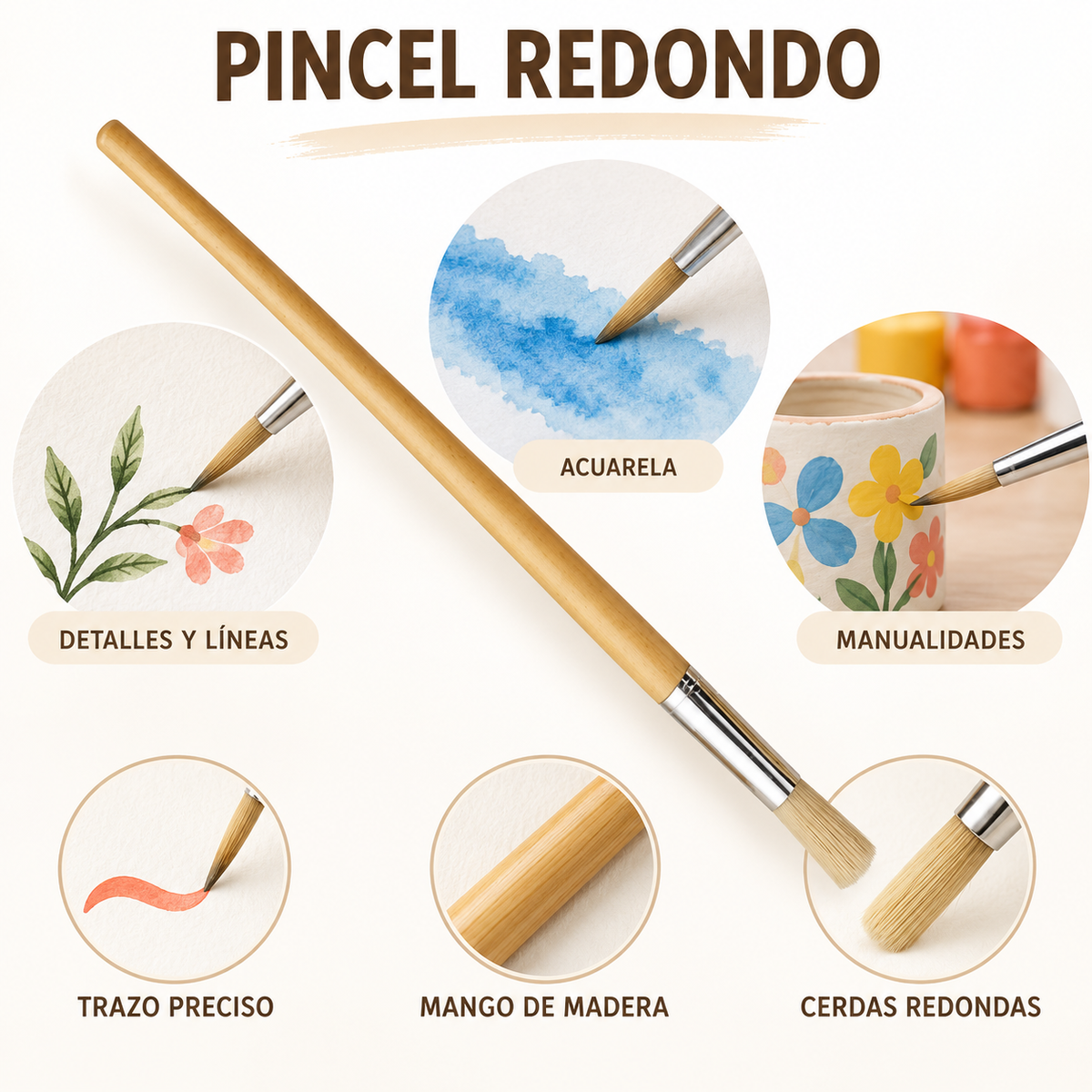 Pincel Redondo #12