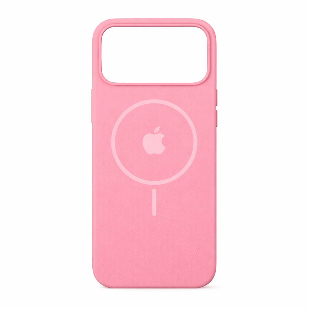Estuche silicona MagSafe iPhone 17 pro Rosado
