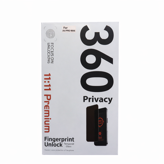 Vidrio Antiespia Templado Iphone 17 Pro Max Antihuellas 360