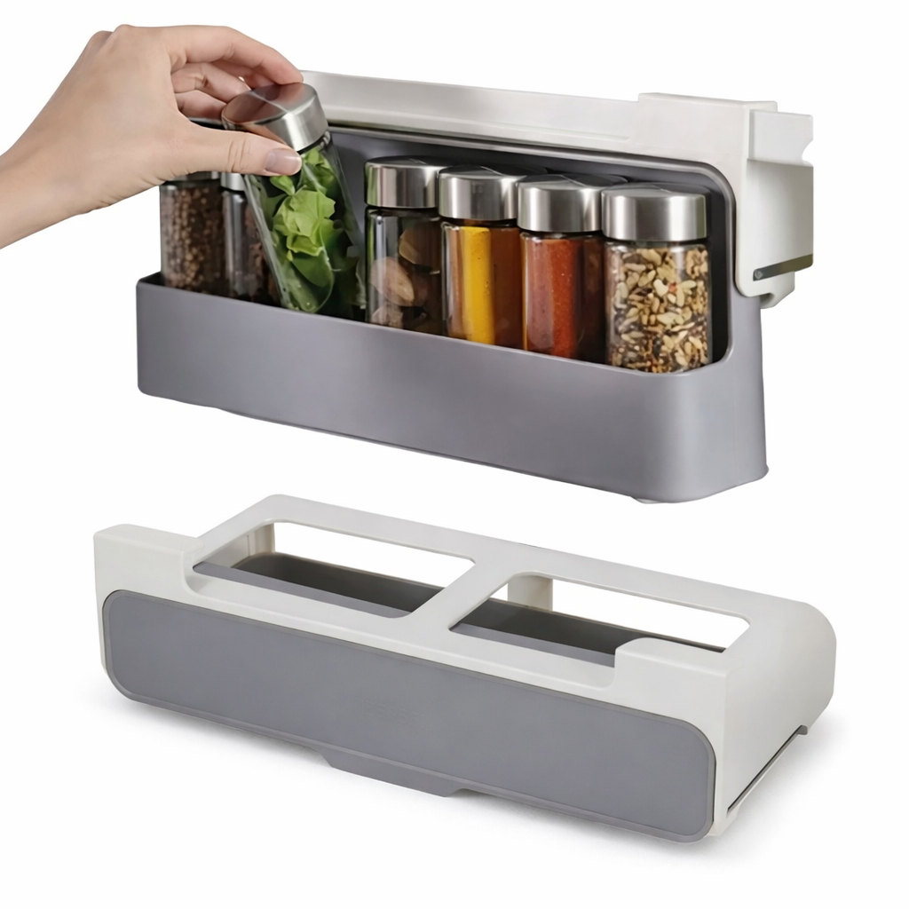 Organizador De Especias Cocina Colgate Y Extraible Con 6 Recipientes