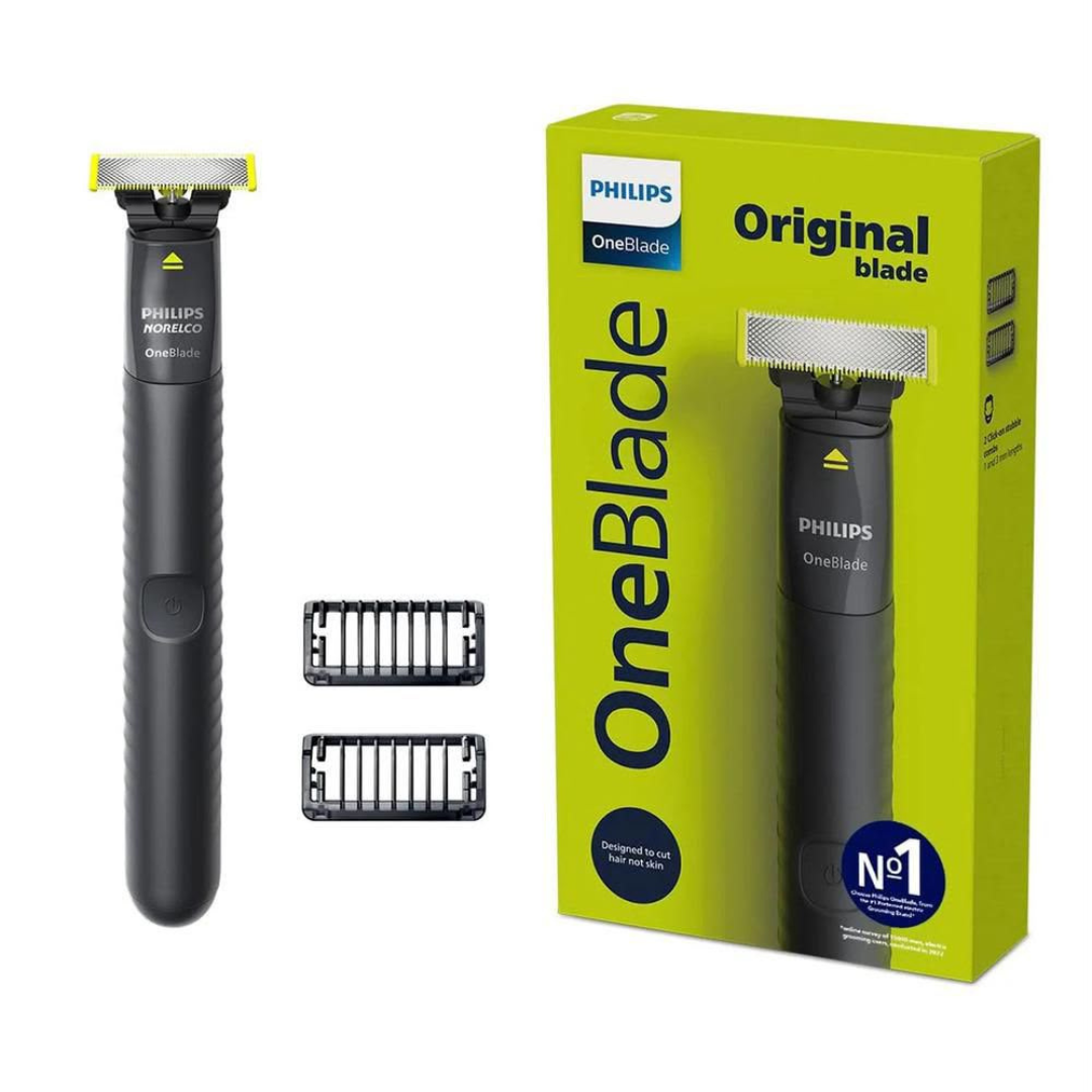 Máquina De Afeitar Eléctrica Philips Oneblade Con Peines Qp1424/10