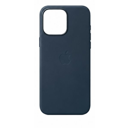 Estuche Iphone 15 Pro Max Cuerina Azul Oscuro Con Magsafe
