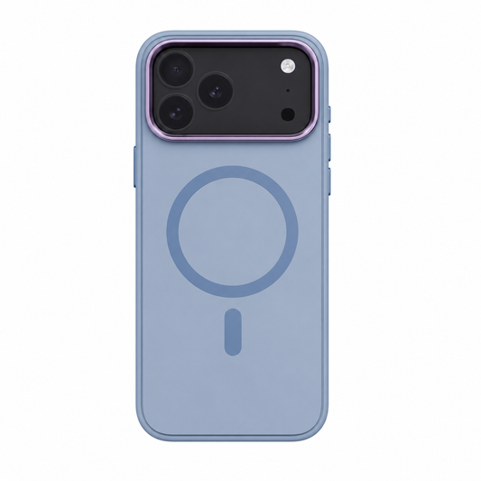 Estuche IPhone 17 Pro Azul Claro MagSafe con Borde