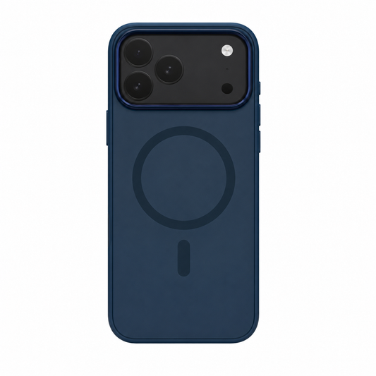 Estuche IPhone 17 Pro Azul Oscuro MagSafe con Borde
