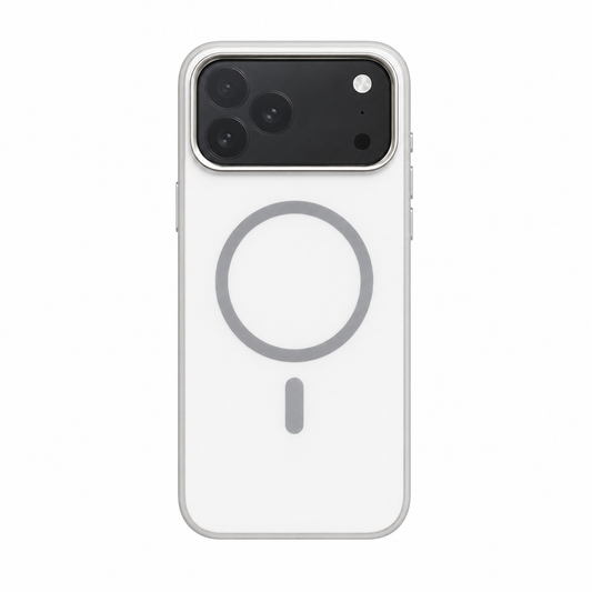 Estuche IPhone 17 Pro Max Blanco MagSafe con Borde