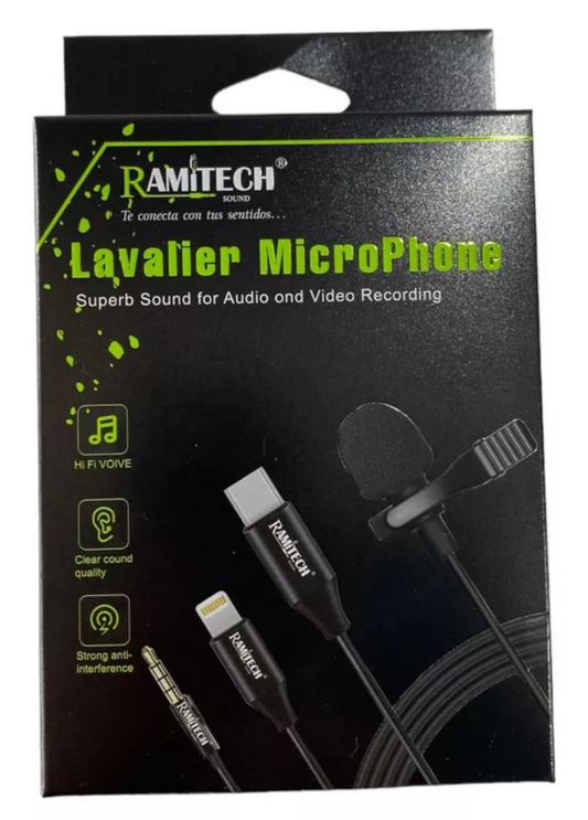 Microfono Solapa con Cable Full Sonido