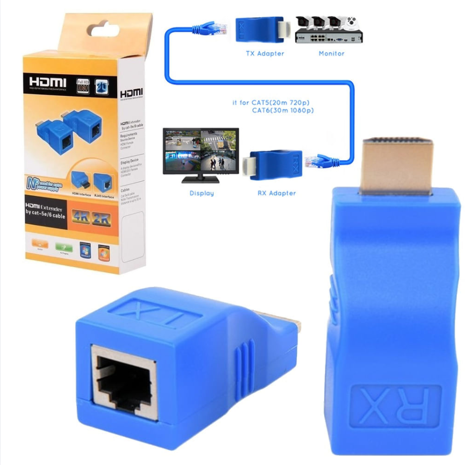 Adaptador Extensor Hdmi 30 Metros