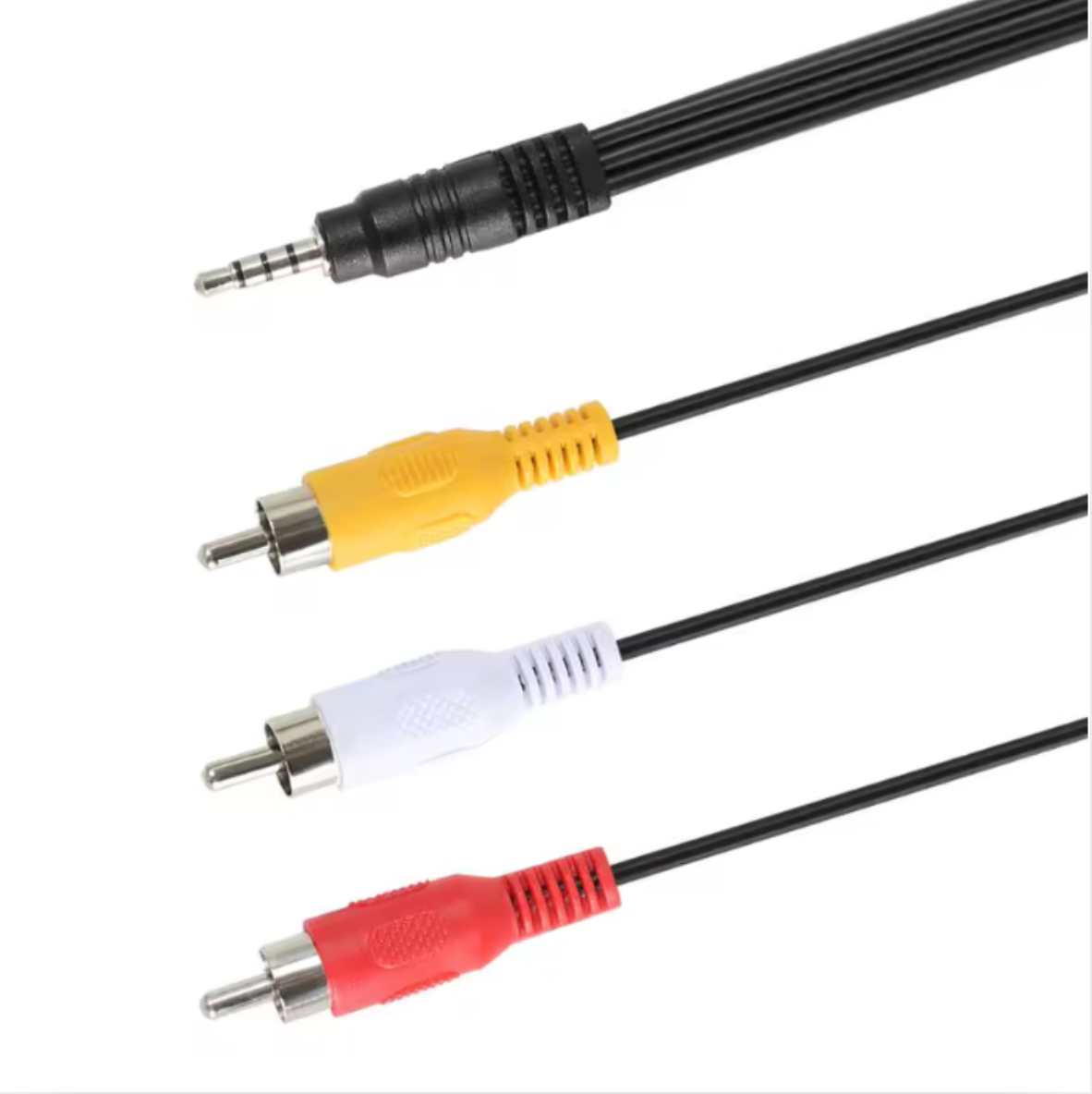 Cable Auxiliar De Audio 3 A 1 - 3.5 Mm Tripolar