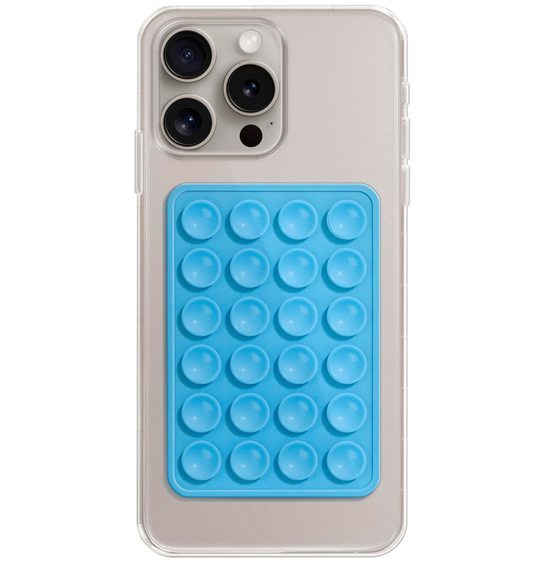 Soporte Celular Chupitos De Succión Silicona Azul