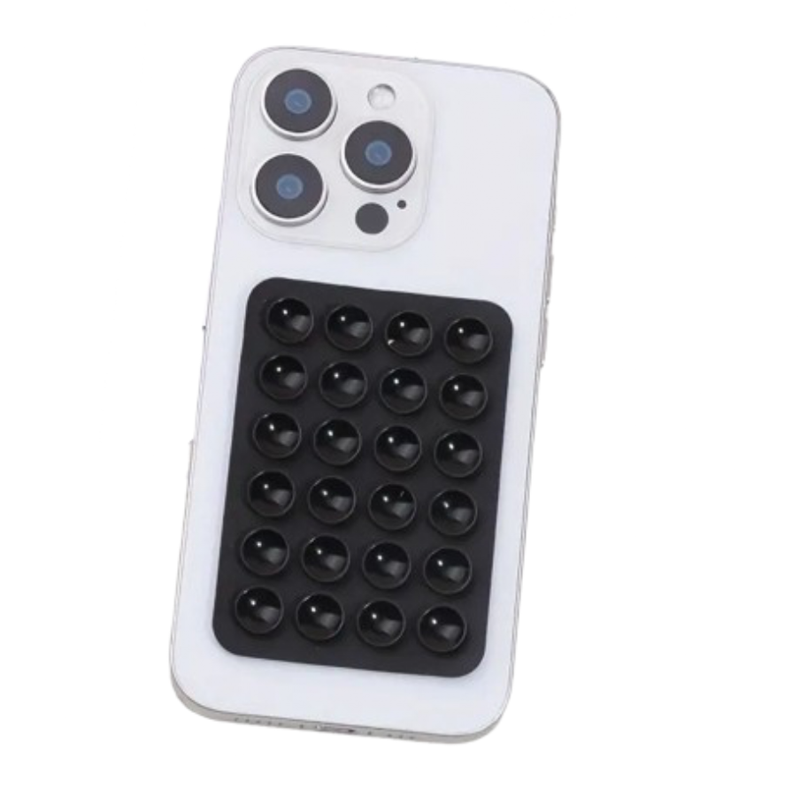Soporte Celular Chupitos De Succión Silicona Negro