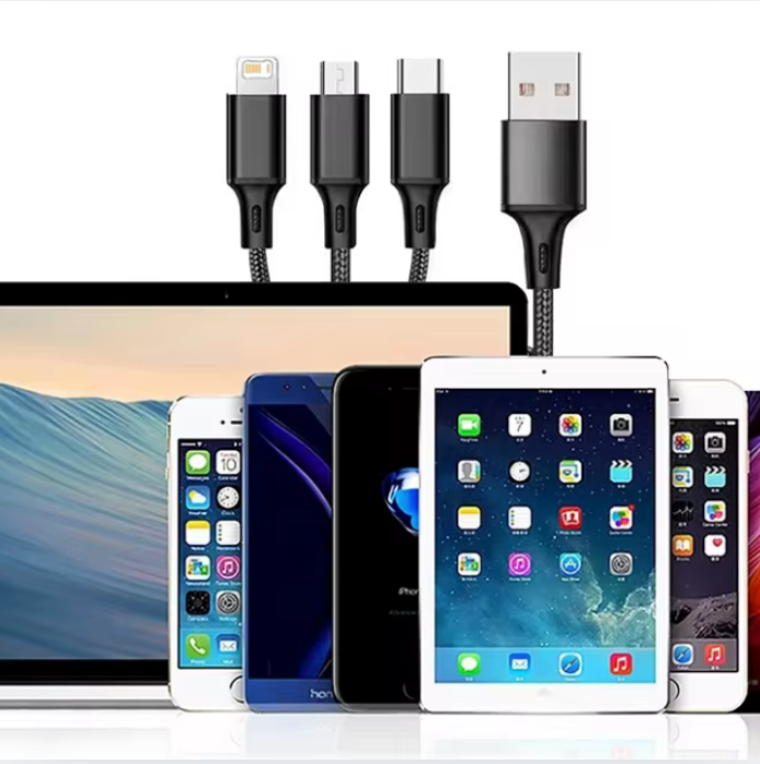 Cable De Datos Usb A Tipo C/lighting/v8