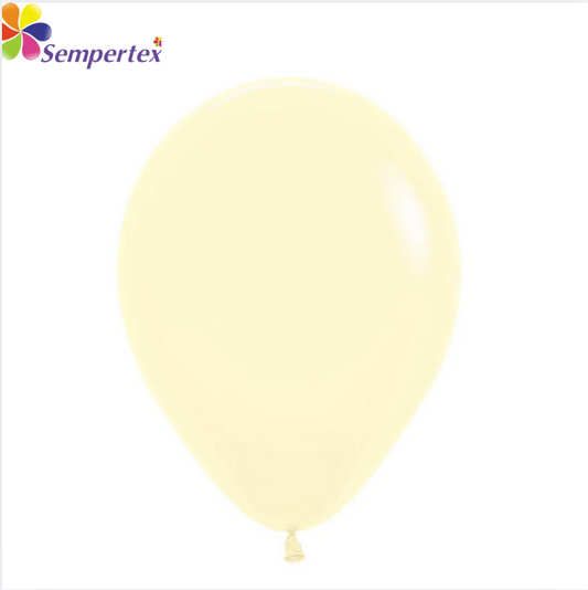 Globos Sempertex Bombas 50 Unidades Pastel Mate Amarillo