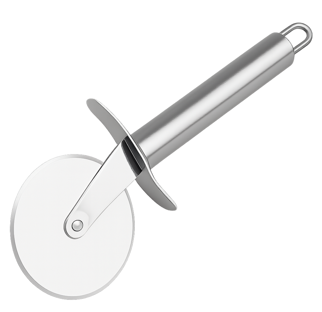 Cortador De Pizza Rodillo Acero Inoxidable