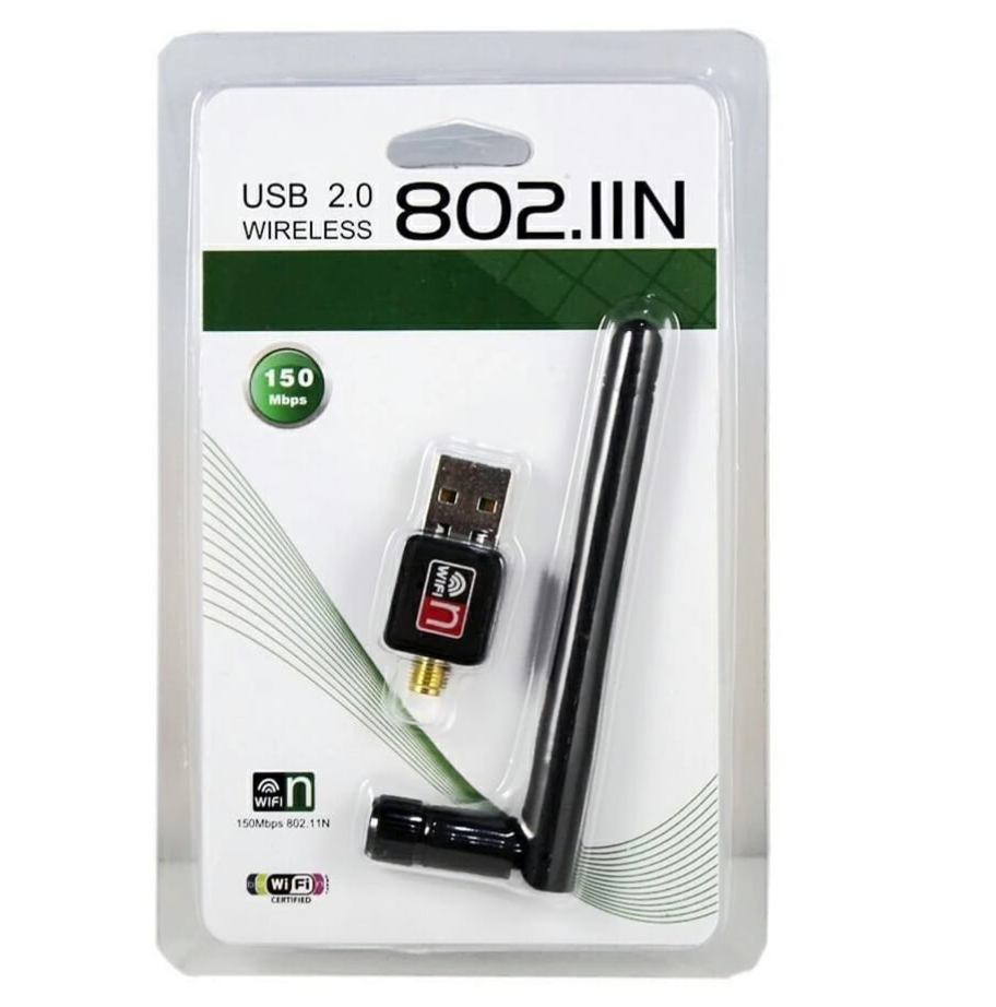 Adaptador Receptor Wifi Usb Inalámbrico Con Antena 1200 Mbps