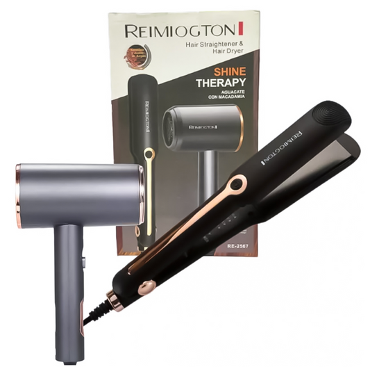 Kit Plancha y Secador de Cabello Remiogton Genérico