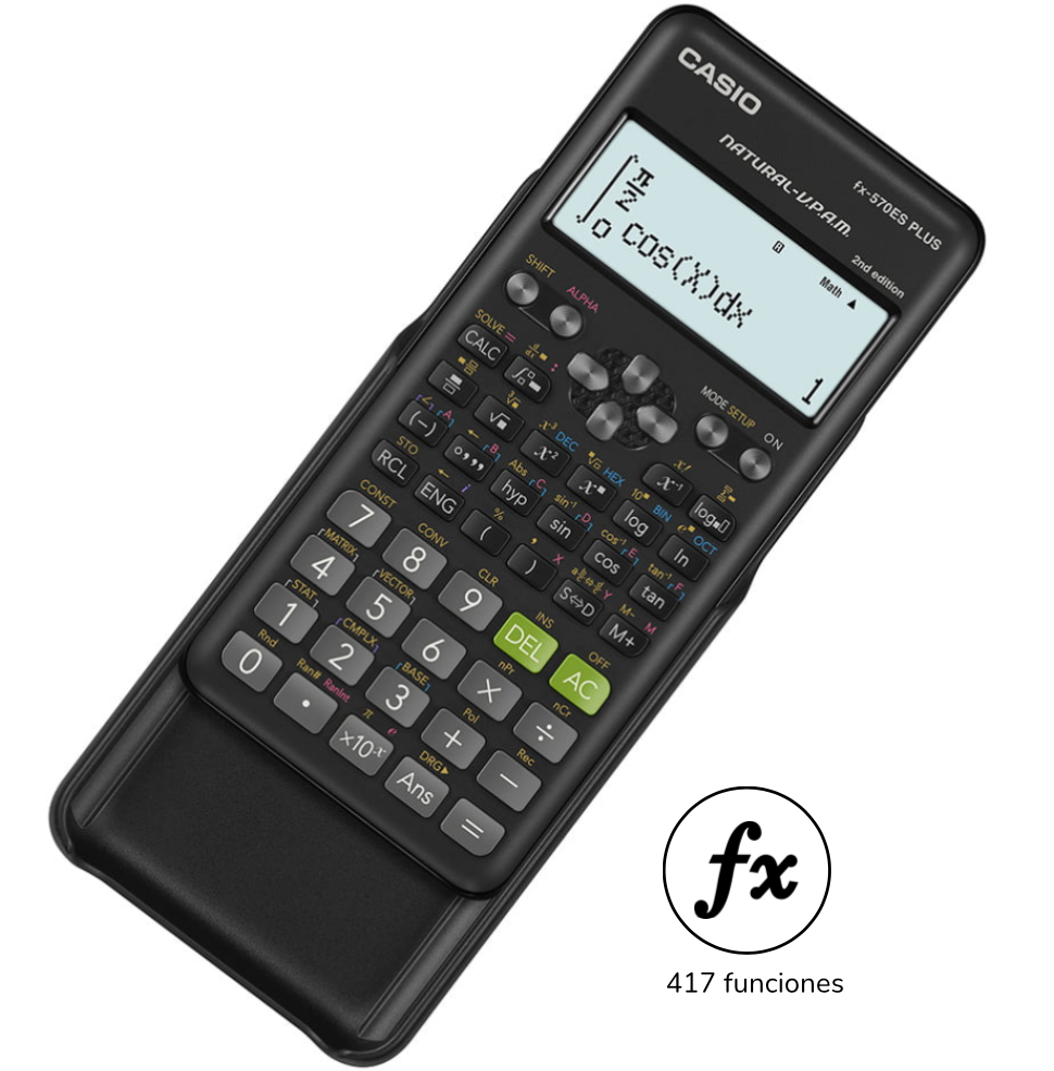 Calculadora Científica Casio 570es Plus - 417 Funciones