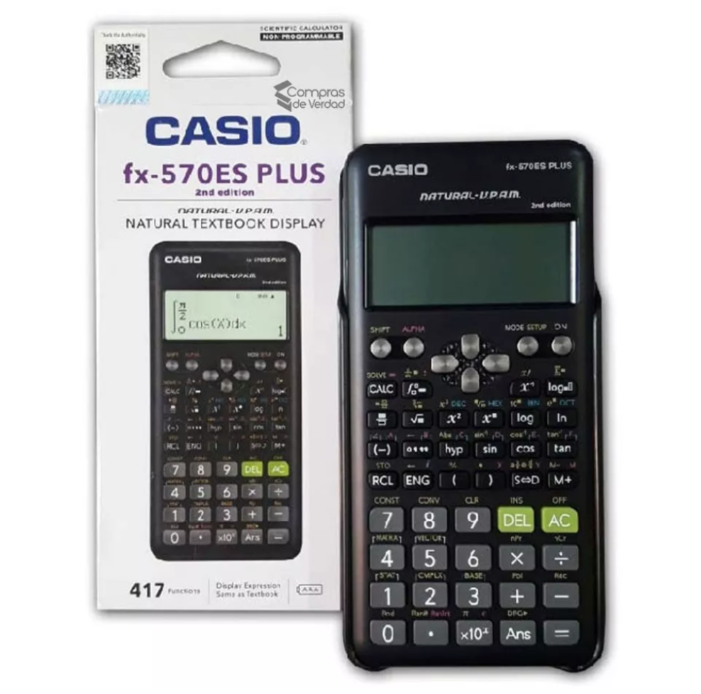Calculadora Científica Casio 570es Plus - 417 Funciones