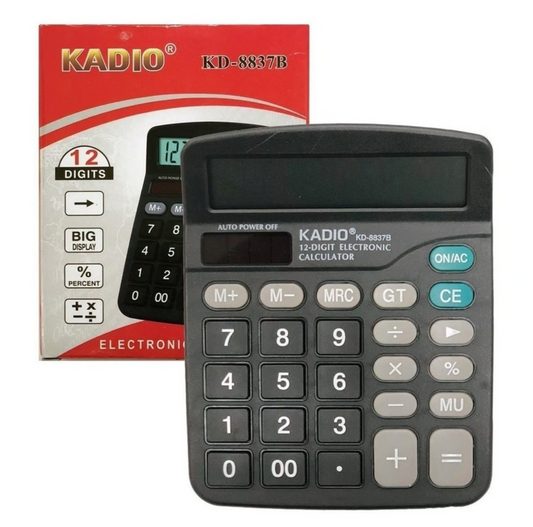 Calculadora Kadio 12 Dígitos Kd-8837b