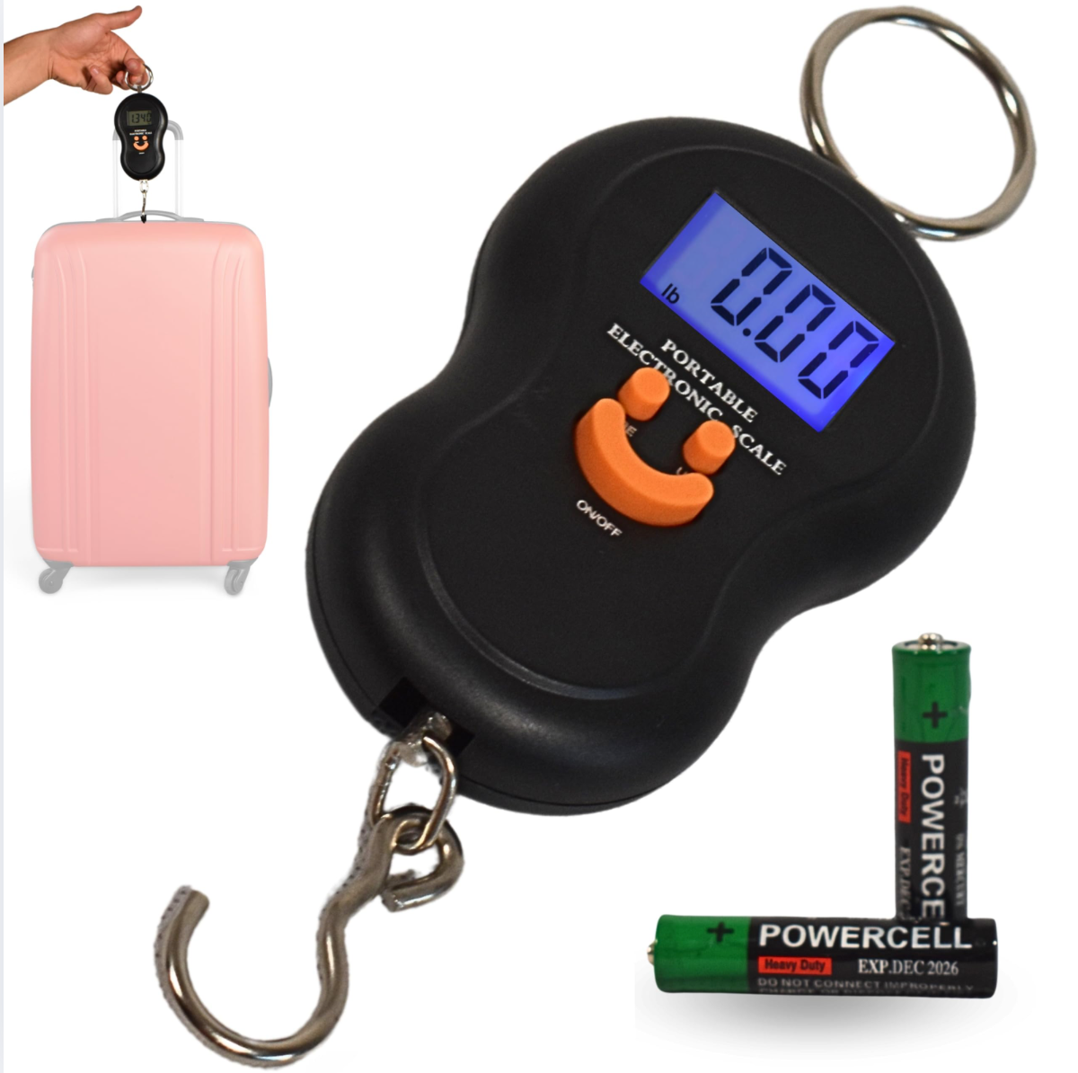 Digital Dynamometer Scale 50 Kg Suitcase Hand