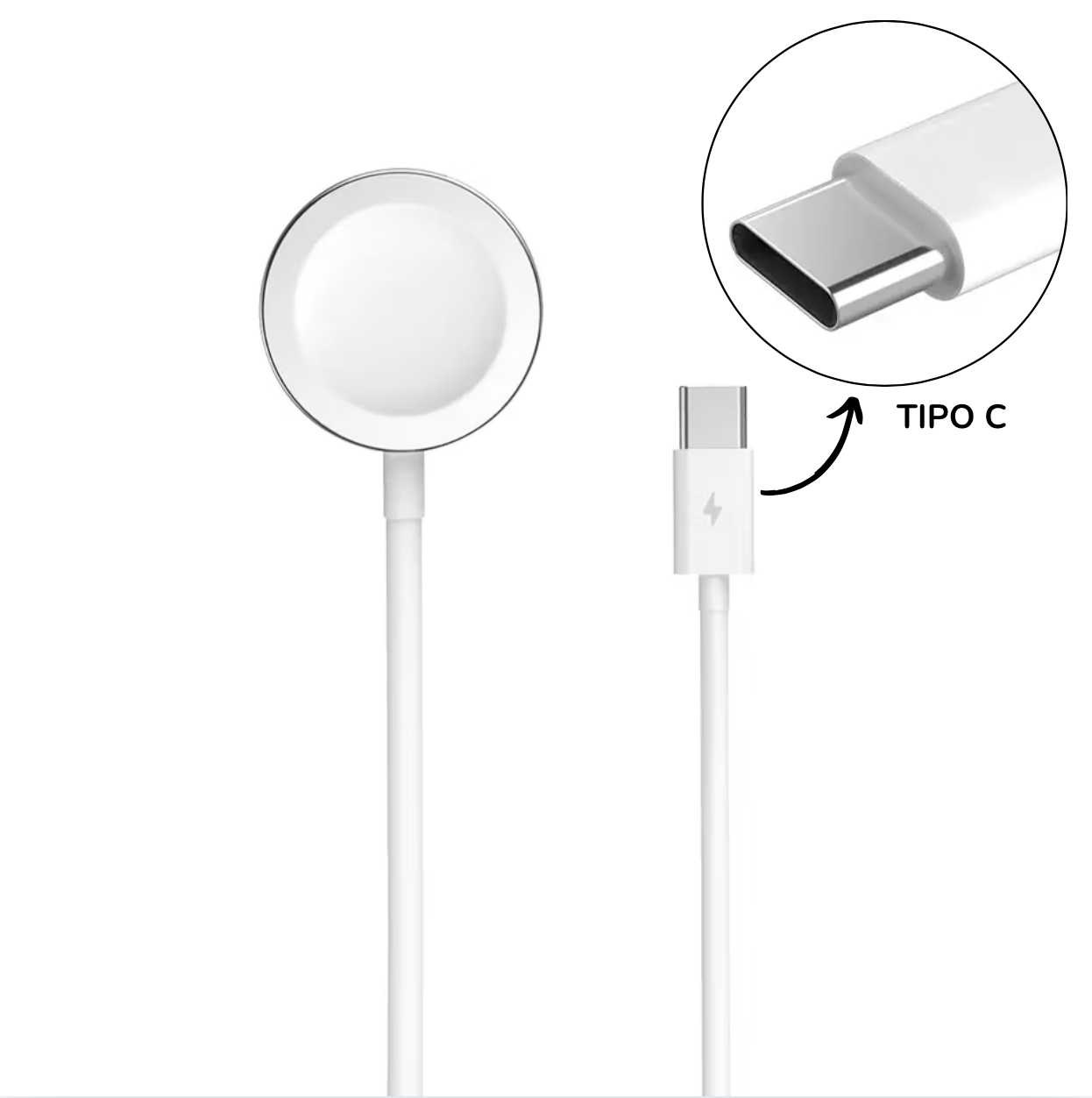 Cargador Apple Watch Tipo C 1m Genérico