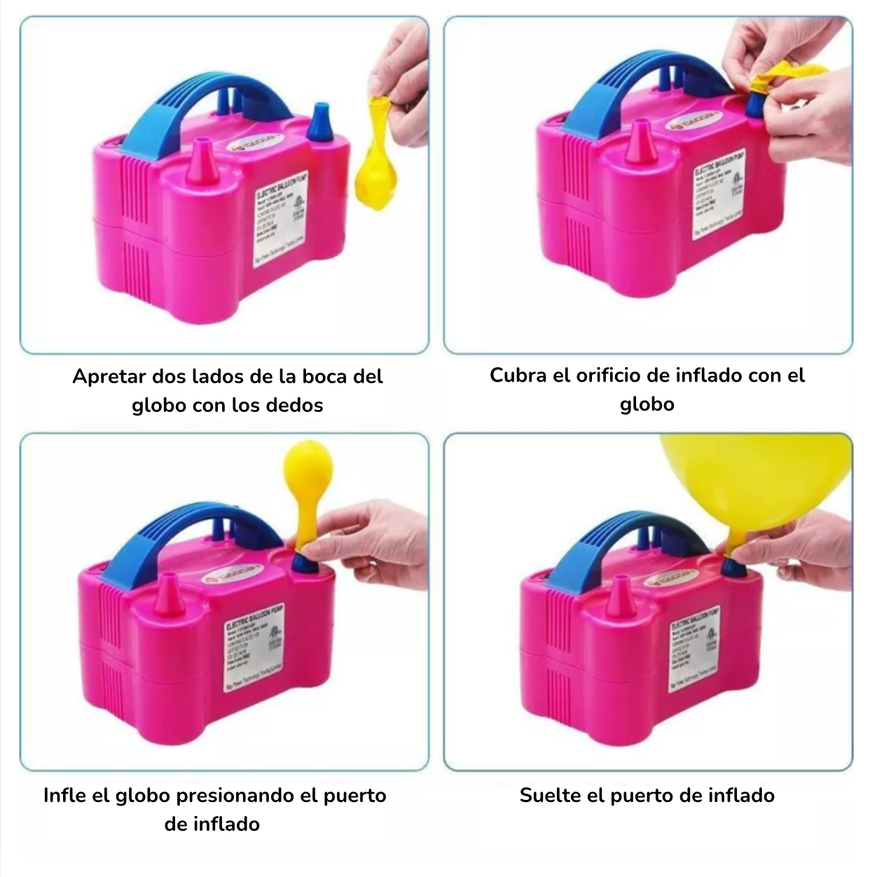 Inflador Eléctrico De Bombas