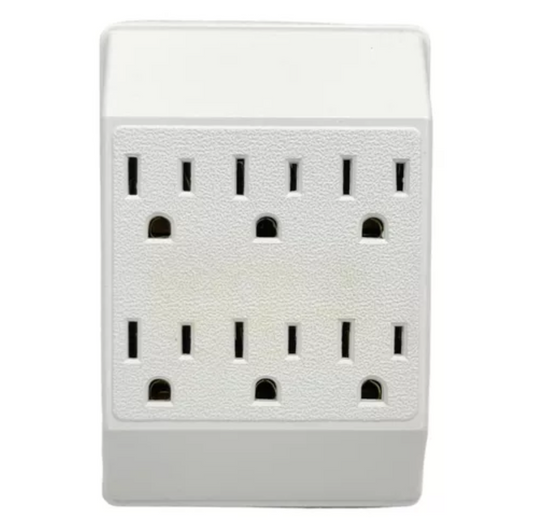 Multitoma Extensión Eléctrica 6 Tomas De Pared
