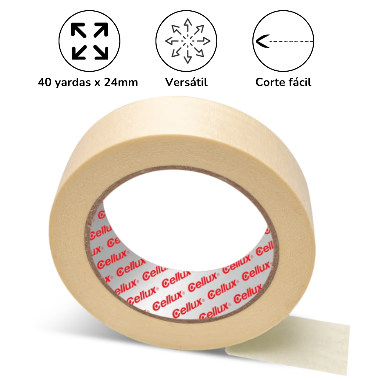 Cinta Enmascarar Multipropósito 24mm
