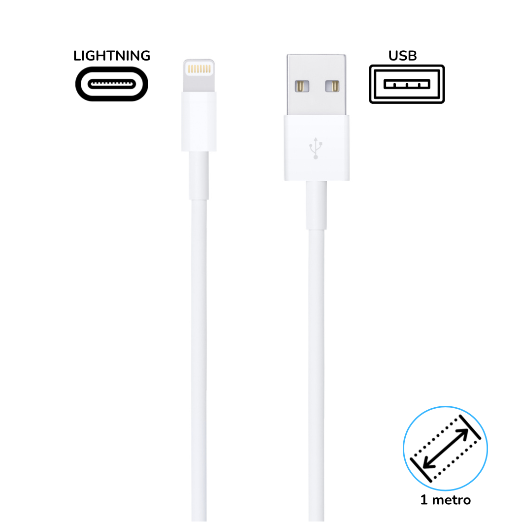 Cargador Iphone Lightning To Usb Generico Cable Iphone 1 Metro