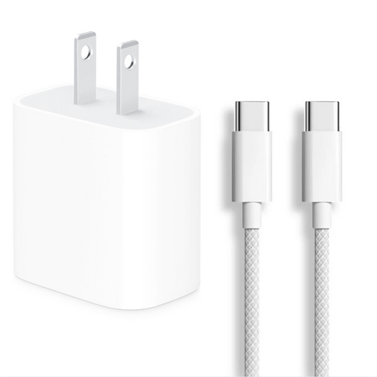 Cargador Completo Iphone Tipo C De 25w Genérico Como Cubo + Cable