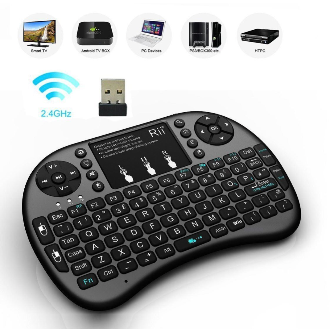 Mini Teclado Inalámbrico Para Tv/computador/android/consola