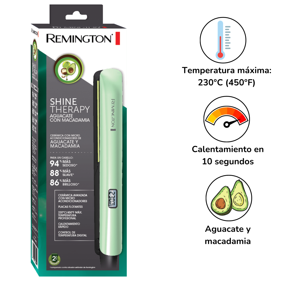 Plancha Remington Aguacate Original