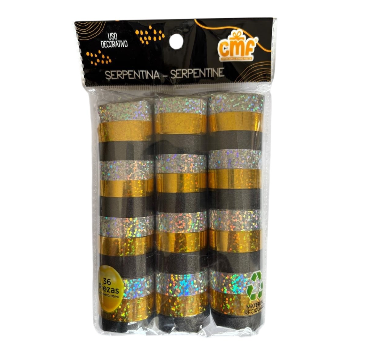 Serpentina Metalizada x36