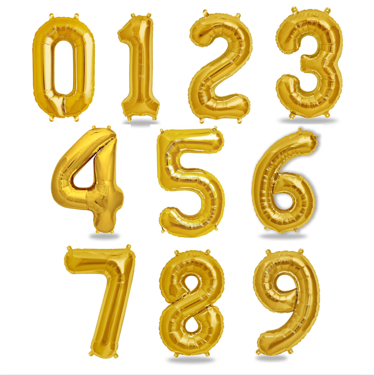 Gold Metallic Number 2 Balloon 40 Inches