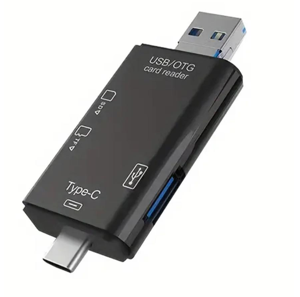 Lector De Tarjetas Usb Para Usb/tipo C/ Micro Usb