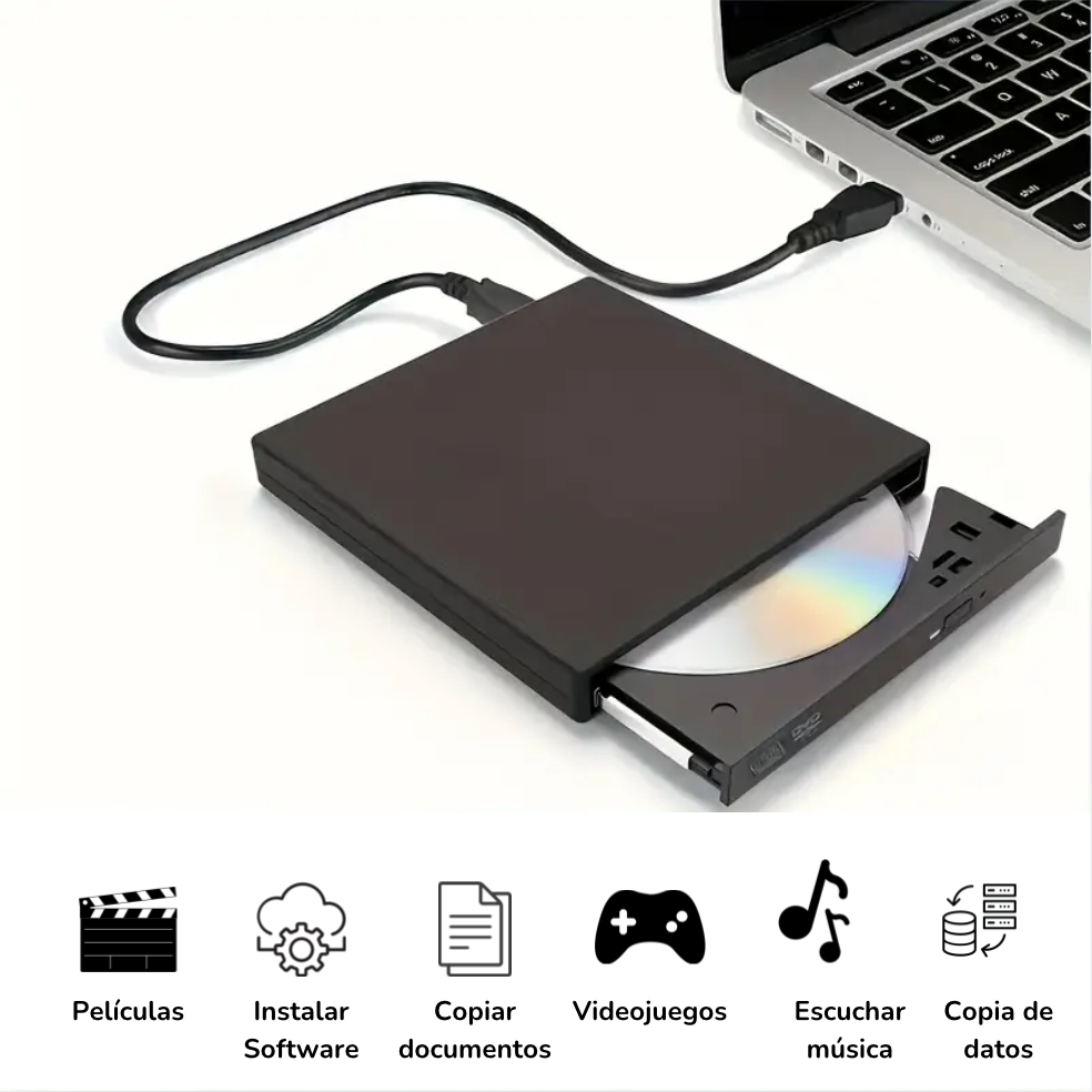 Lector De Cd Unidad De Dvd Externa