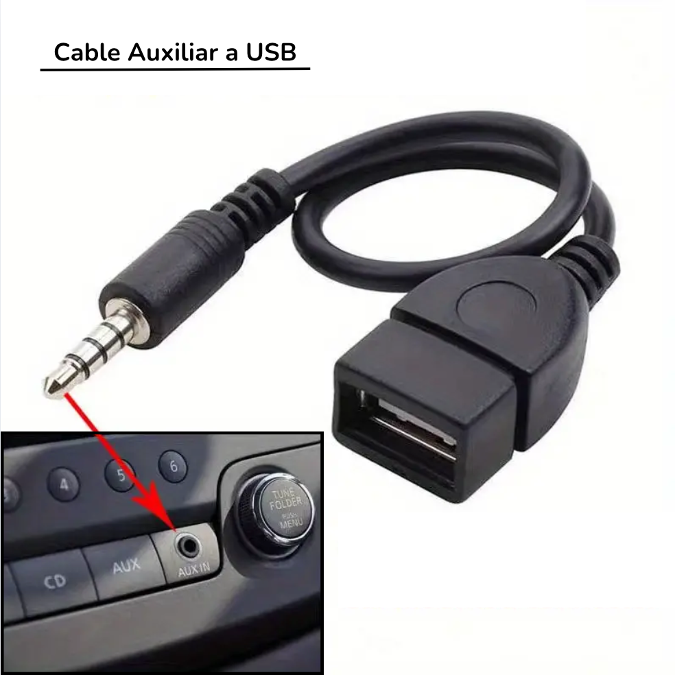 Cable Usb A Auxiliar De Audio