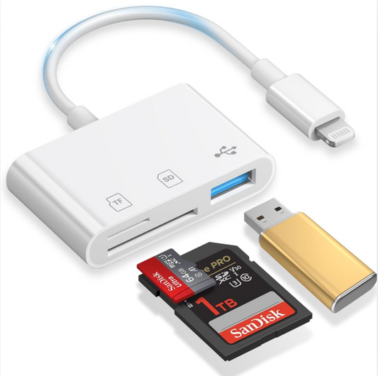 Convertidor Tipo Lightning A Usb/sd/micro Sd