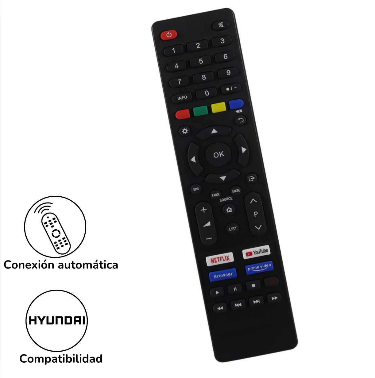 Control Remoto Tv Hyundai Universal Genérico
