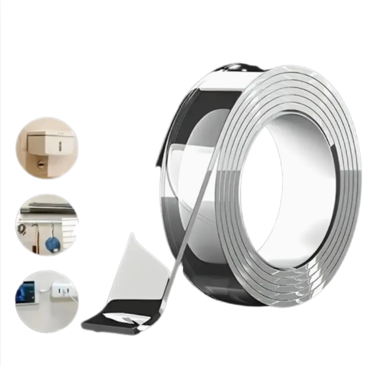 Cinta Doble Faz Adhesiva Transparente 10 metros