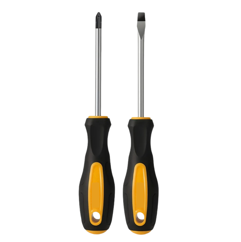 Juego Desarmadores O Destornilladores X2 (en Pala Y En Estrella), 1/4x4, Mango Comfort Grip