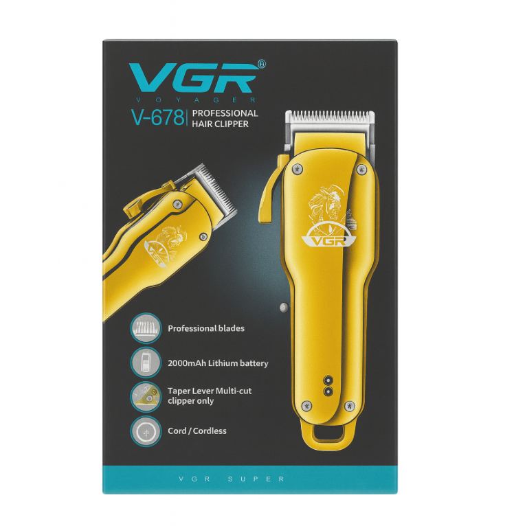 Máquina Afeitar Electrica Rasuradora Barbera Vgr V-678