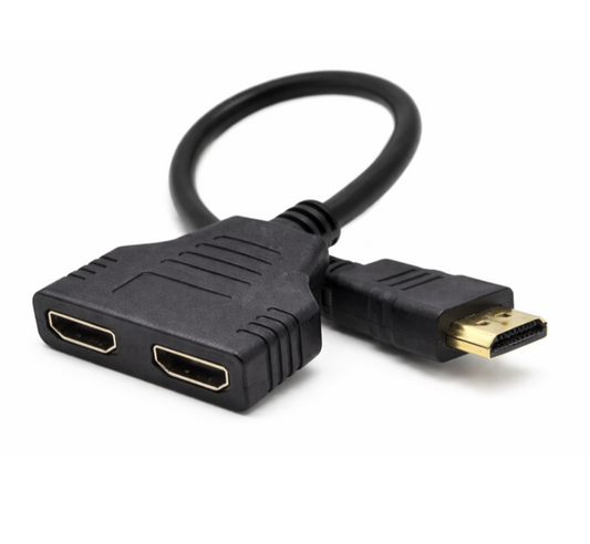 Cable HDMI en Y 1 Macho a 2 Hembra