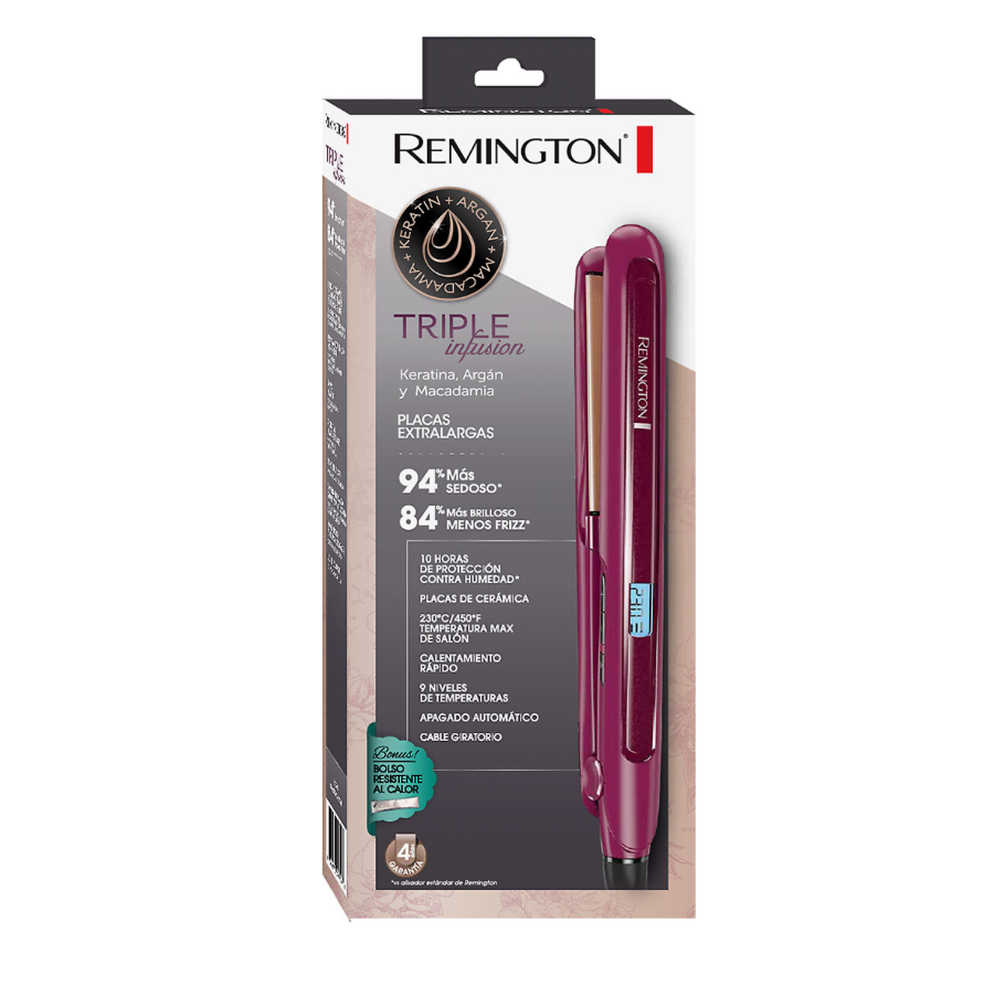 Plancha Remington Triple Infusion Original
