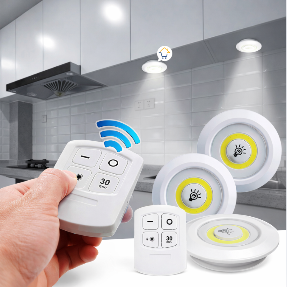 Lámparas Led Luz De Tacto X3 Con Control Remoto Multiusos