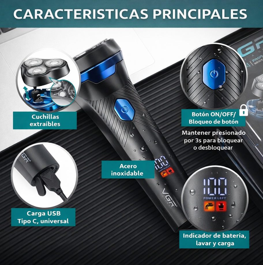 Maquina Afeitadora Shaver VGR V-314