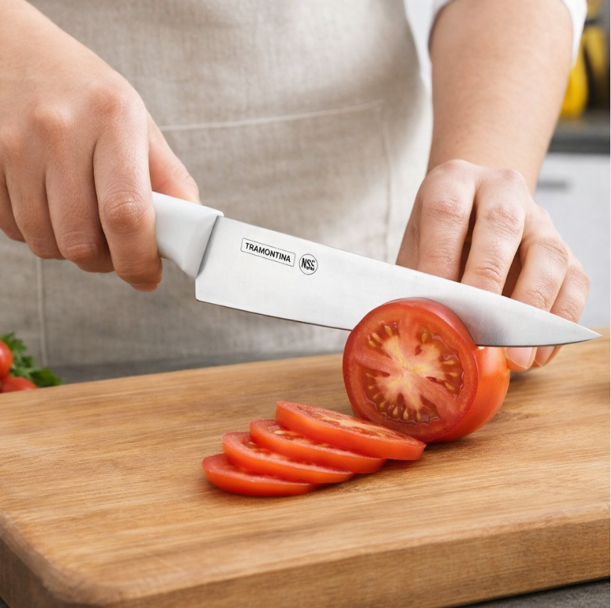 Cuchillo Tramontina 7” Cacha Blanca