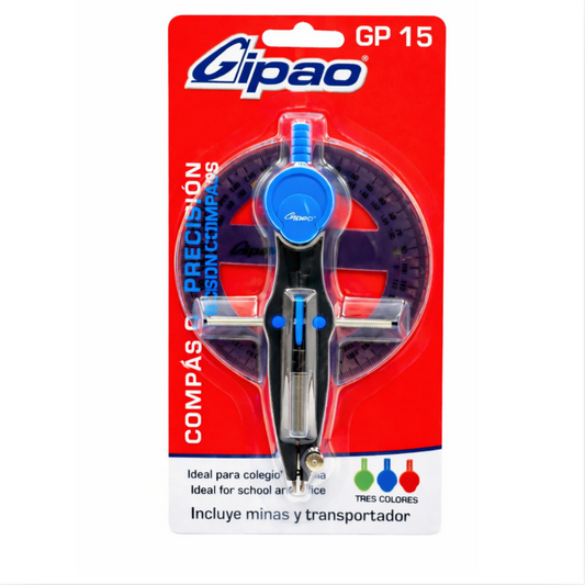 Compás Gipao GP-15 con Transportador