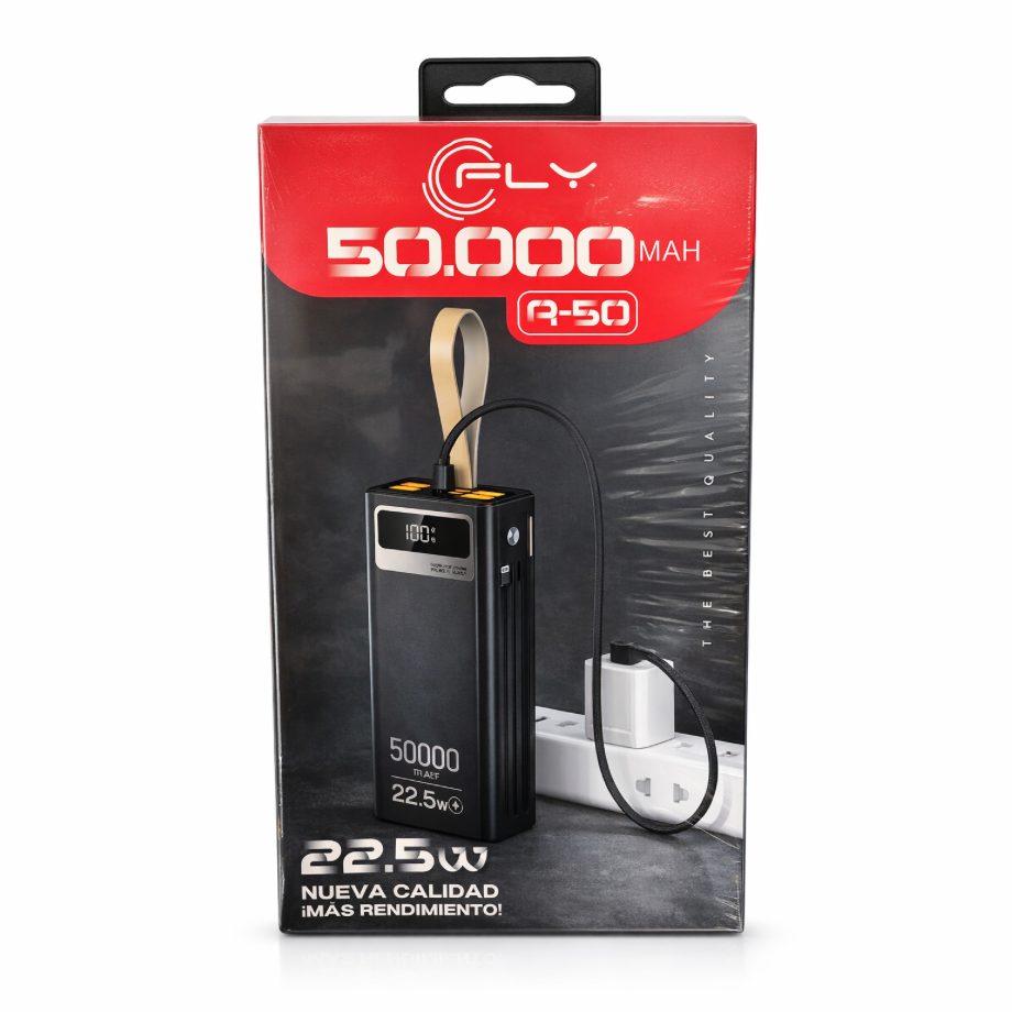 Power Bank 50.000 mah Carga Rápida 22.5w
