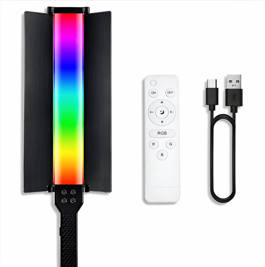Panel De Luz Pro Rgb Ajusable Con Control