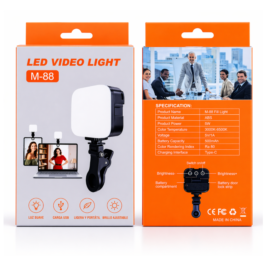 Panel Luz Led Foto Selfie Para Celular / Tablet / Computador